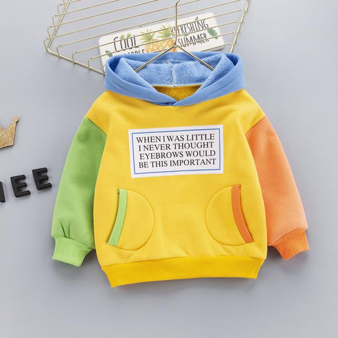 Autumn and winter children's hooded vests plus velvet to keep warm